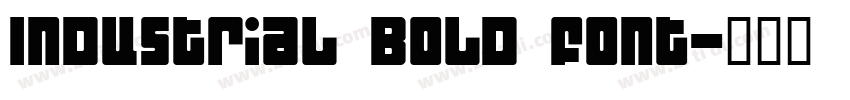Industrial Bold Font字体转换
